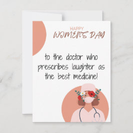Ärztin - Glückliche Frauentagskarte, Feiertagskarte