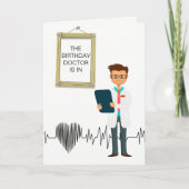 Ärztin ist am Geburtstag Karte (Vorderseite)