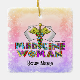 Ärztin Keramikornament