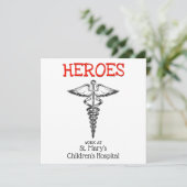 Ärztin Krankenanstalt Krankenpflege Krankenpflege Dankeskarte (Stehend Vorderseite)