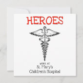 Ärztin Krankenanstalt Krankenpflege Krankenpflege Dankeskarte (Vorderseite)