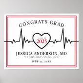 Ärztin Krankenpflege Abschluss Poster (Vorne)