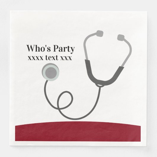 Ärztin, Krankenpflege, Medizin Serviette (Vorderseite)