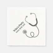 Ärztin, Krankenpflege, Medizin Serviette (Vorderseite)