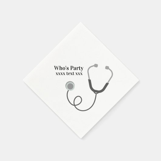 Ärztin, Krankenpflege, Medizin Serviette (Ecke)