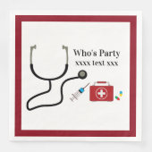 Ärztin, Krankenpflege, Medizin Serviette (Vorderseite)