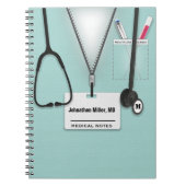 Ärztin, Krankenschwester oder medizinischer Betreu Notizblock (Vorderseite)