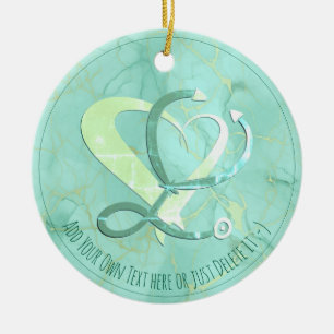 Ärztin, Krankenschwester, paramedizinisch, Geschen Keramik Ornament