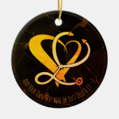 Ärztin, Krankenschwester, paramedizinisch, Geschen Keramik Ornament (Vorne)