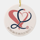 Ärztin, Krankenschwester, paramedizinisch, Geschen Keramik Ornament (Vorne)