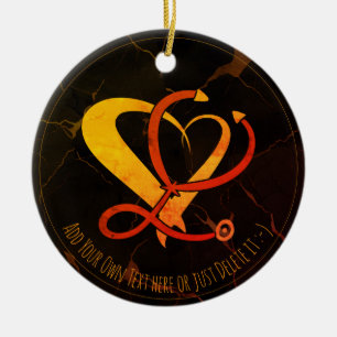 Ärztin, Krankenschwester, paramedizinisch, Geschen Keramik Ornament