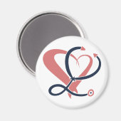 Ärztin, Krankenschwester, paramedizinisch, Geschen Magnet (Vorderseite/Rückseite)