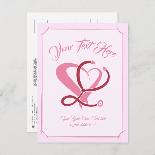 Ärztin, Krankenschwester, paramedizinisch, Geschen Postkarte (Vorne/Hinten)