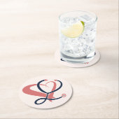 Ärztin, Krankenschwester, paramedizinisch, Geschen Runder Pappuntersetzer (Vor Ort)