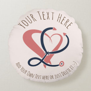 Ärztin, Krankenschwester, paramedizinisch, Geschen Rundes Kissen