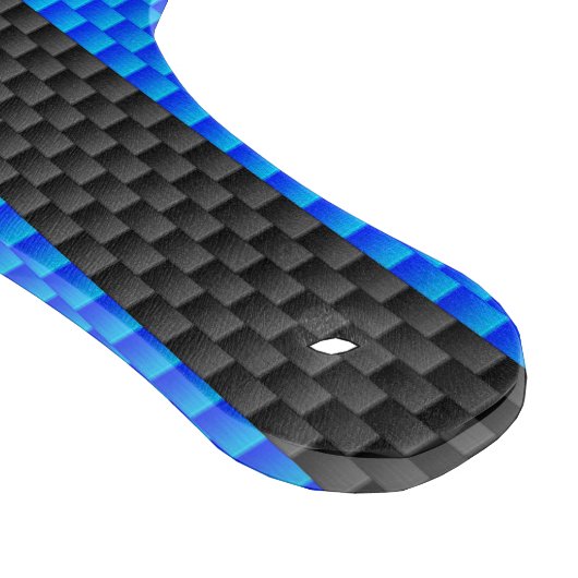 Ärztin MD Caduceus auf Carbon Fiber Style Schneidebrett (Ecke)