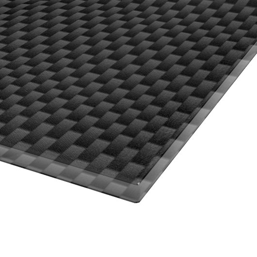 Ärztin MD Caduceus auf Carbon Fiber Style Schneidebrett (Ecke)