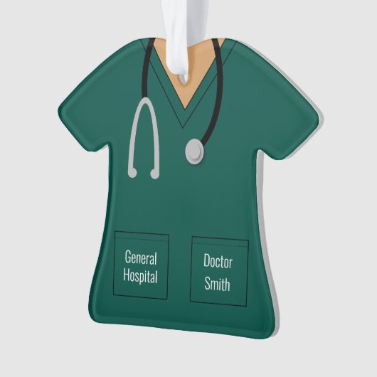 Ärztin oder Krankenpflegerin Ornament (Vorderseite)