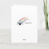 Ärztin oder Zahnarztpersonal glückliche Ferien Feiertagskarte (Rückseite)