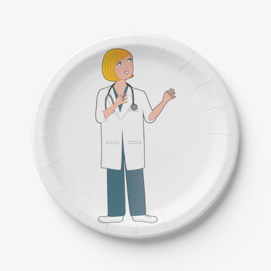 Ärztin Pappteller (Vorderseite)
