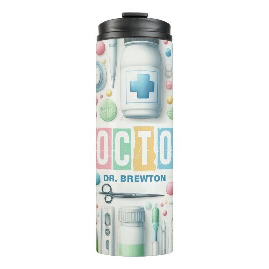 Ärztin Personalisiert Thermosbecher (Vorderseite)