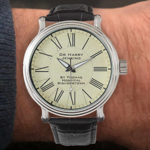 Ärztin und Praxis Armbanduhr