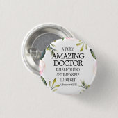 Ärztin Verlasse Geschenkidee Vielen Dank Button (Vorne & Hinten)