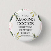Ärztin Verlasse Geschenkidee Vielen Dank Button (Vorderseite)