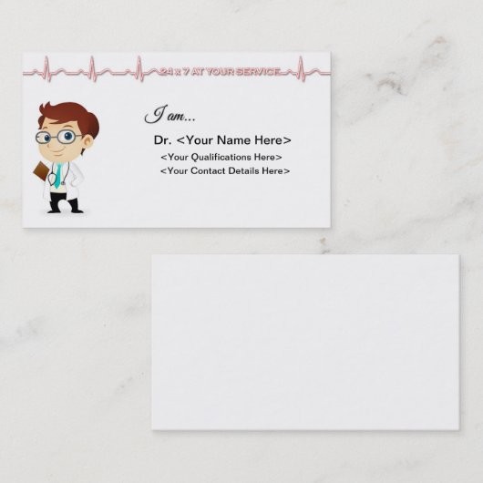 Ärztin-Visitenkarte Visitenkarte (Vorne/Hinten)