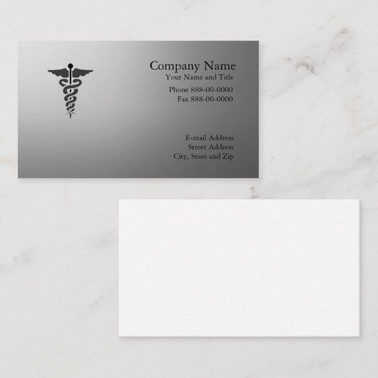 Arztkarte Visitenkarte (Vorne/Hinten)