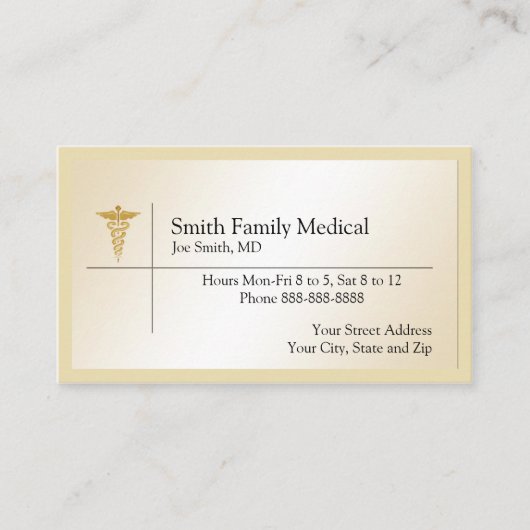 Arztkarte Visitenkarte (Vorderseite)