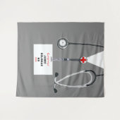 Ärztliche Abschluss Glückwunsch Wandteppich (Vorderseite (Horizontal))