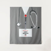 Ärztliche Abschluss Glückwunsch Wandteppich (Vorderseite)