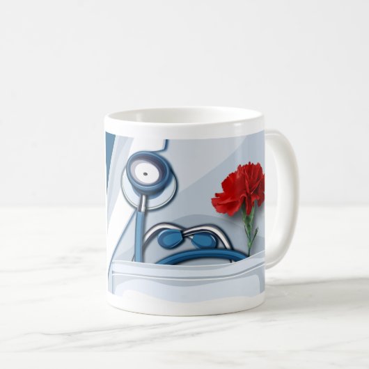ärztliche Anerkennung, Geschenk des Arztes Kaffeetasse (VorderseiteRechts)