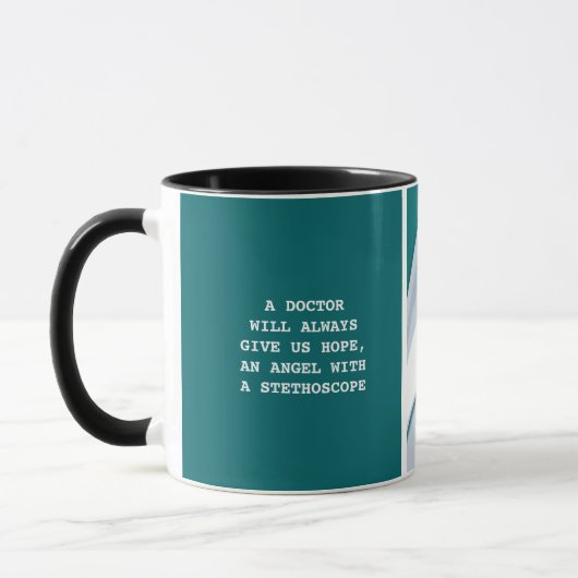 ärztliche Anerkennung, Geschenk des Arztes Tasse (Links)