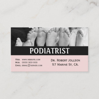 Ärztliche Anstellung Pink-Visitenkarte Terminkarte