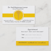 Ärztliche Ärzte Ernennung Golden Caduceus Terminkarte (Vorne/Hinten)