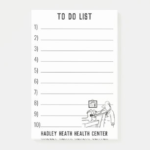 Ärztliche Ärzte Gesundheitszentrum für Personal Post-it Klebezettel