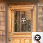 Ärztliche Ärztin/Ärztin Caduceus Geschäftszeiten Fensteraufkleber (Haustür)