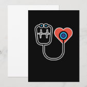 Ärztliche Assistentin Heart PA Medizinstudenten Gr Einladung (Vorne/Hinten)