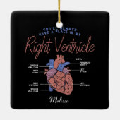 Ärztliche Assistentin Krankenpflege EMT paramedic  Keramikornament (Rückseite)