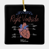 Ärztliche Assistentin Krankenpflege EMT paramedic  Keramikornament (Vorderseite)