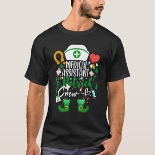 Ärztliche Assistentin St Patrick's Day Nurse T-Shirt