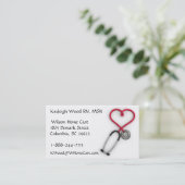 Ärztliche Bemühungs-Visitenkarte Visitenkarte (Stehend Vorderseite)