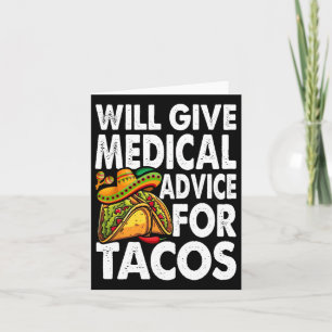 Ärztliche Beratung für Tacos Mexican Cinco de Mayo Karte