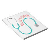 Ärztliche Bestellungen Notizblock (angewinkelt)