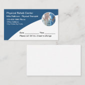Ärztliche Bestellungskarten für die Physikalische Terminkarte (Vorne/Hinten)