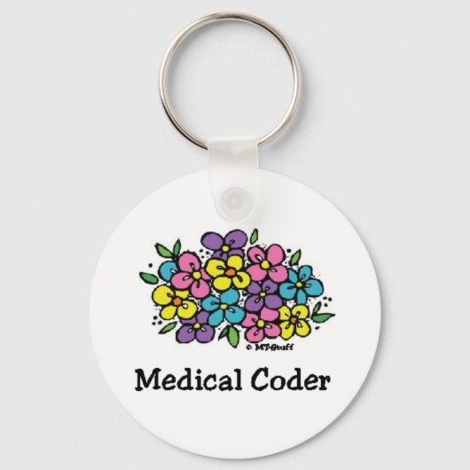Ärztliche Coder Blooms1 Schlüsselanhänger (Vorderseite)