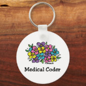 Ärztliche Coder Blooms1 Schlüsselanhänger (Vorderseite)