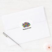 Ärztliche Coder Blooms2 Herz-Aufkleber (Umschlag)
